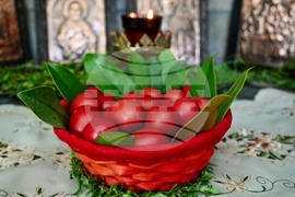 Бачково - Велики четвъртък - яйца - традиционно боядисване