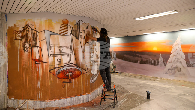 Започнахме художествено преобразяване на подлезите при ул. „Александър Жендов“ и при алея „Даниел Неф“ , съобщи кметът на София Васил Терзиев