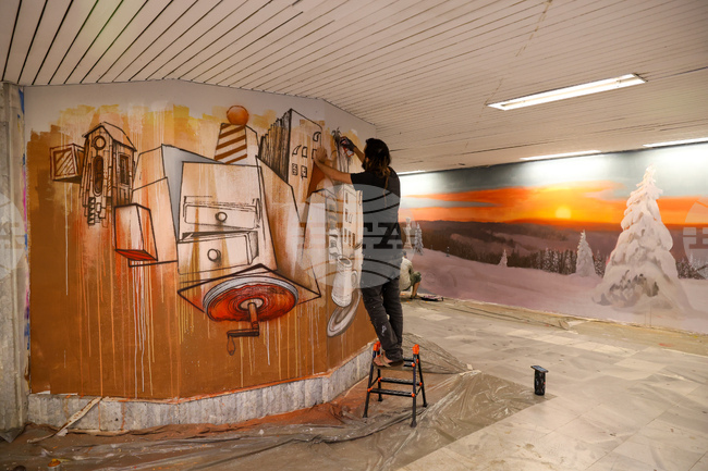 Започнахме художествено преобразяване на подлезите при ул. „Александър Жендов“ и при алея „Даниел Неф“ , съобщи кметът на София Васил Терзиев