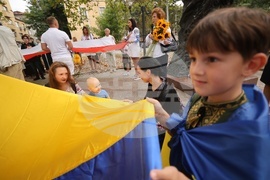 Ден на независимостта на Украйна - шествие