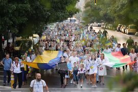 Ден на независимостта на Украйна - шествие
