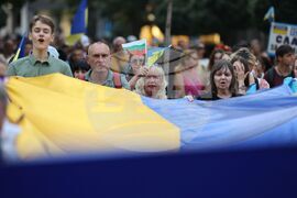 Ден на независимостта на Украйна - шествие