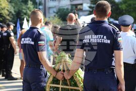 Бургас - паметна плоча за загинали полицаи - откриване