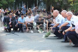 Бургас - паметна плоча за загинали полицаи - откриване