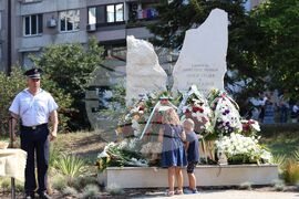 Бургас - паметна плоча за загинали полицаи - откриване