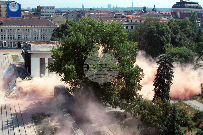 August 27, 1999: Georgi Dimitrov Mausoleum Is Razed