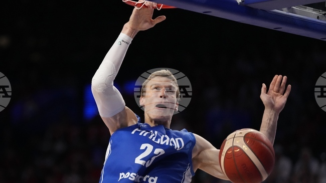 Звездата на финландския национален тим Лаури Марканен продължава с отличните изяви в контролите преди Евробаскет 2025