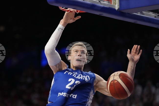 Звездата на финландския национален тим Лаури Марканен продължава с отличните изяви в контролите преди Евробаскет 2025