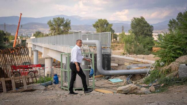  Община Благоевград: Газопроводната тръба при моста на Покровнишко шосе вече е преместена