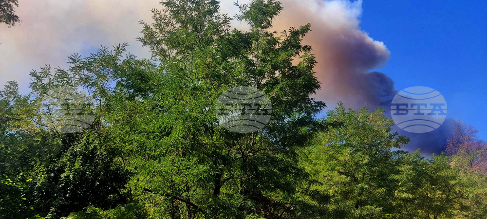 Село Забърдо - горски пожар