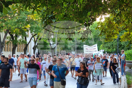 Стара Загора - протест - подкрепа "Мини Марица-изток"