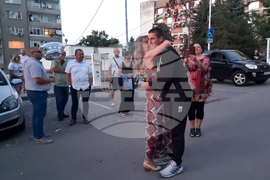 Разград - лекоатлети - Гимназиада - посрещане