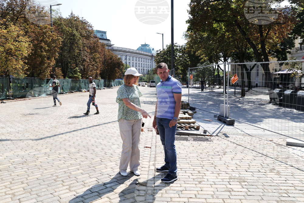 Ремонт - жълти павета
