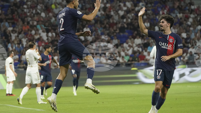 Витиня и Ашраф Хакими тренират с Пари Сен Жермен преди мача с Байерн Мюнхен в Шампионската лига