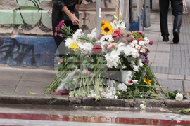 Пътен инцидент - загинало дете - почит