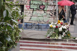 Пътен инцидент - загинало дете - почит