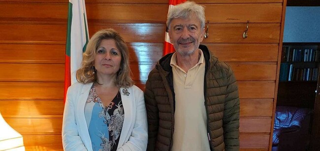 Посланикът на България в Норвегия Десислава Иванова се срещна с българския актьор и директор на театър „София“ Ириней Константинов