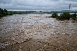 Китен - река Караагач (Китенска) - дъждове - пълноводие