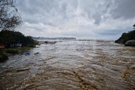 Китен - река Караагач (Китенска) - дъждове - пълноводие