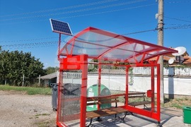 Село Киченица - автобусна спирка - солар