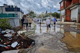 Царево - обилни дъждове - щети - наводнение