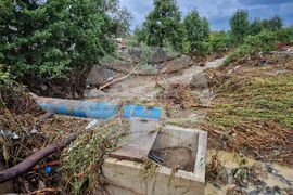 Царево - обилни дъждове - щети