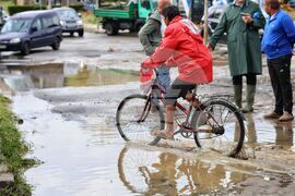 Царево - обилни дъждове - щети - наводнение