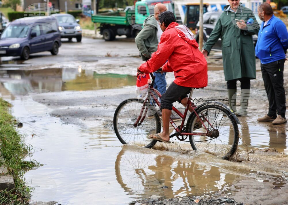Царево - обилни дъждове - щети - наводнение