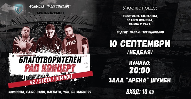 Община Шумен: Стрийтбол турнир и благотворителен концерт в Шумен