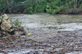 Царево - плаж Нестинарка - обилни дъждове - щети