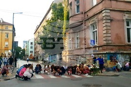 Пътен инцидент - загинало дете - протест