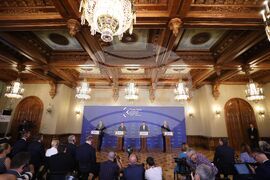 Румъния - среща на върха на инициативата "Три морета" - пресконференция