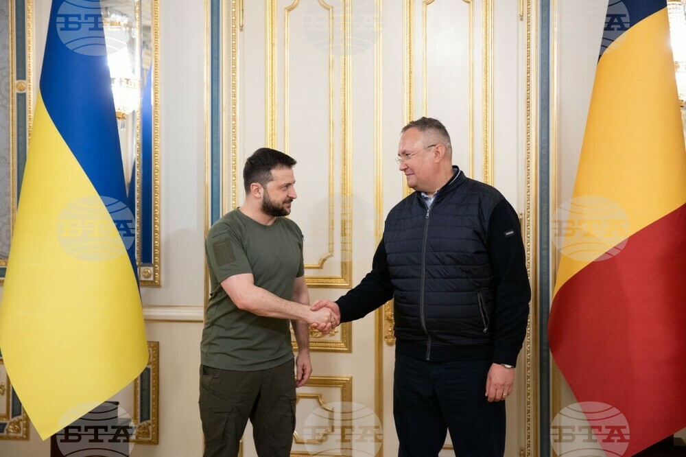 Украинският президент се срещна в Киев с премиера на Румъния