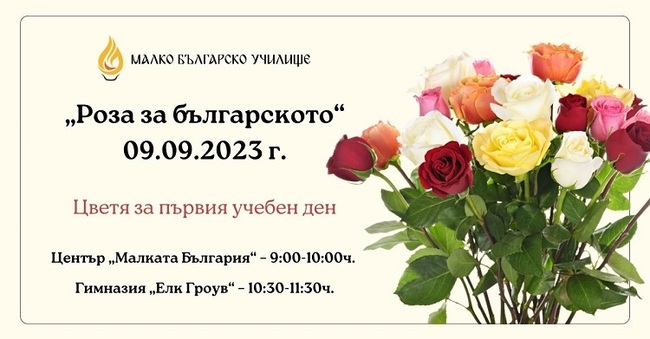 „Малко българско училище“ в Чикаго ще открие учебната година с благотворителна инициатива „Роза за българското“