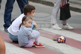 Пътен инцидент - загинало дете - протест