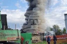 Варна - пожар в пункт за отпадъци