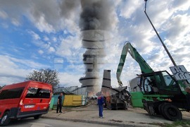 Варна - пожар в пункт за отпадъци