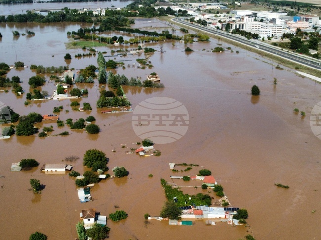 Гърция - Лариса - наводнение