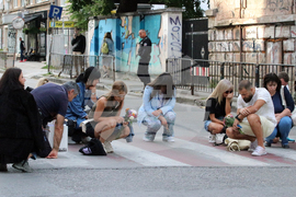 Пътен инцидент - загинало дете - протест