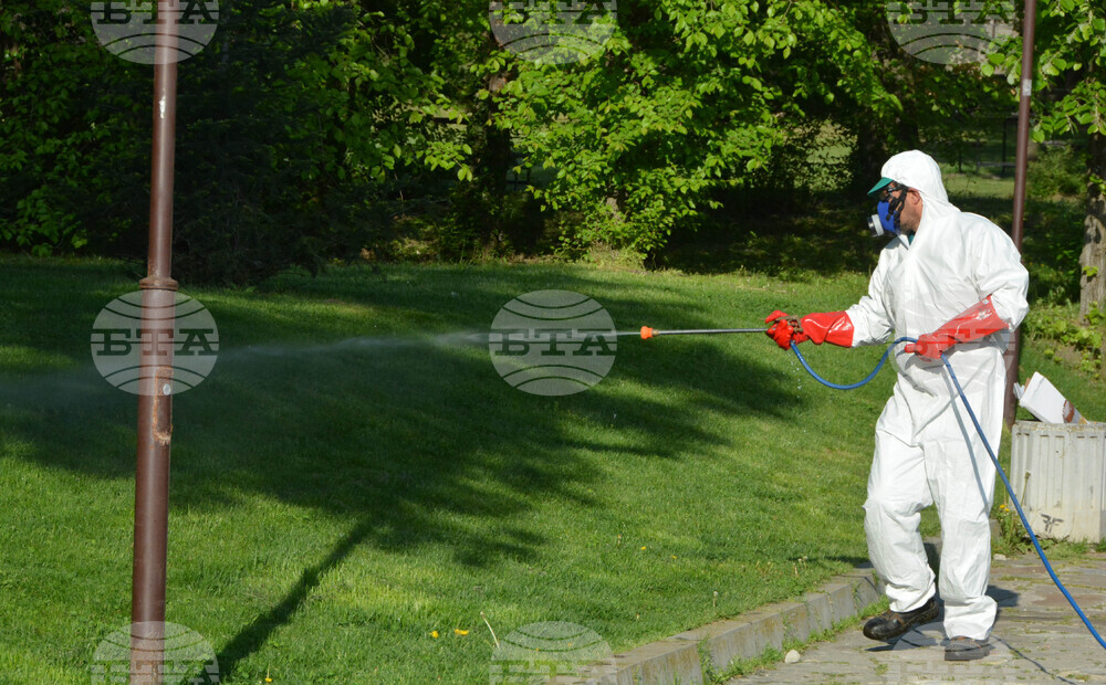 Хасково - обработка на тревни площи