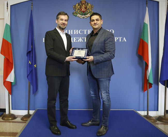Радостин Василев се срещна с министъра на културата, младежта и спорта на Република Косово Хайрула Чеку