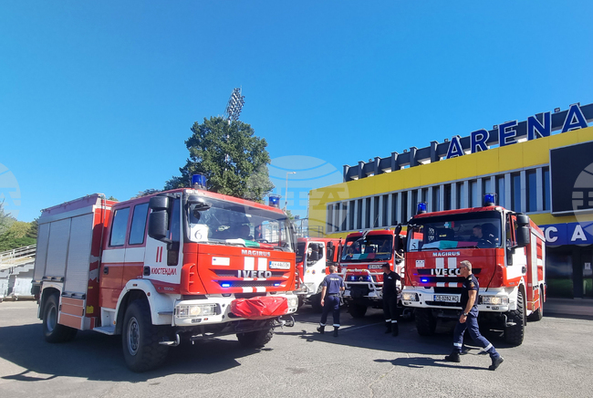 Кърджали - пожарникари - завръщане - Гърция