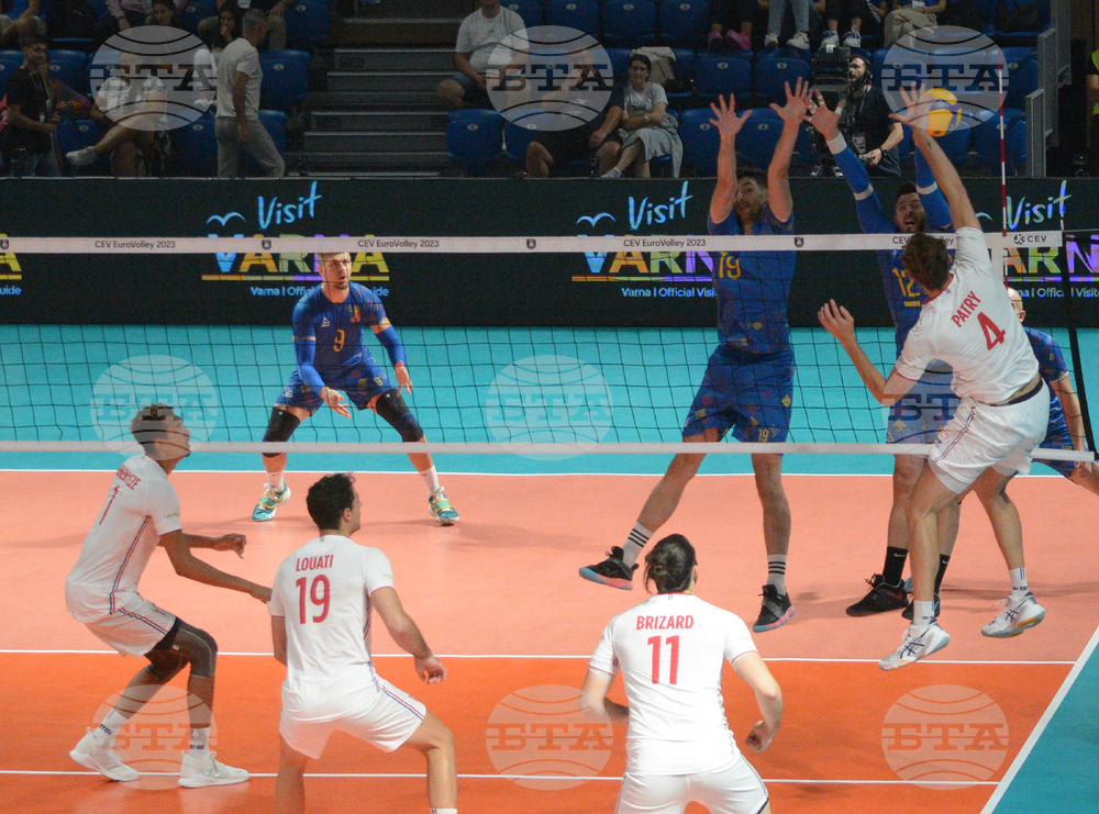 Варна - волейбол - Европейско първенство - Франция - Румъния