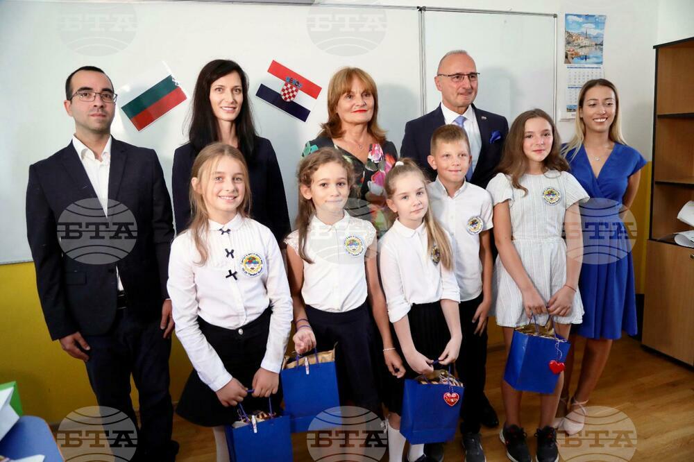 Foreign Minister Gabriel, Croatian Counterpart Grlic-Radman Visit Croatian-teaching School