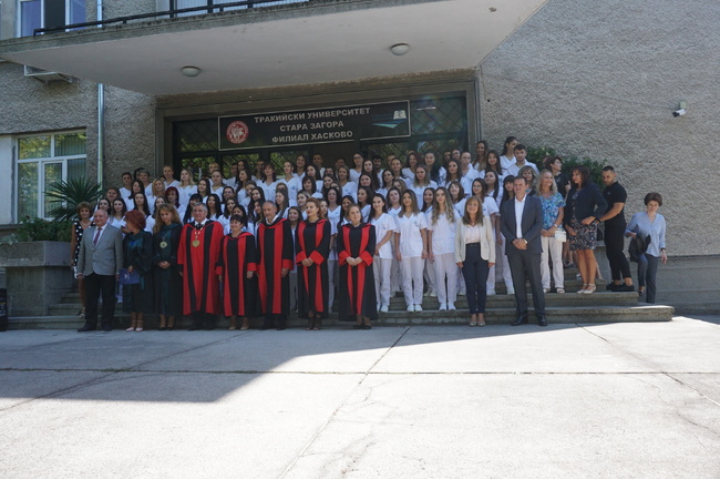 Областният управител на област Хасково Гинка Райчева бе гост на тържественото откриване на академичната 2023/2024 година на Филиала в Хасково на Тракийски университет – Стара Загора