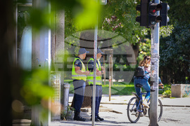 Бургас - пешеходни пътеки - полицейска операция