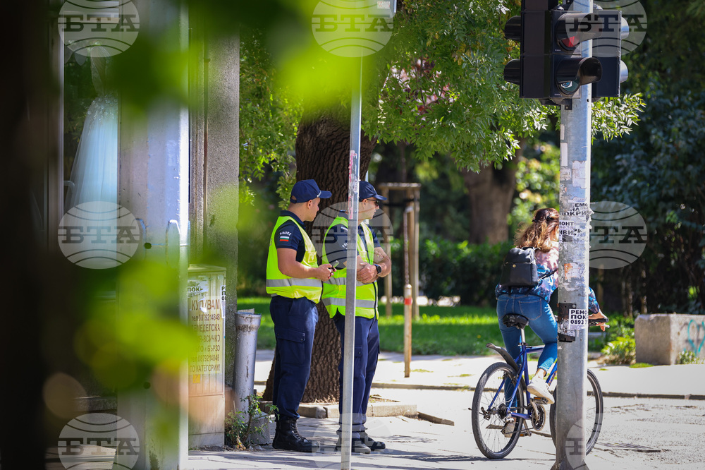Бургас - пешеходни пътеки - полицейска операция