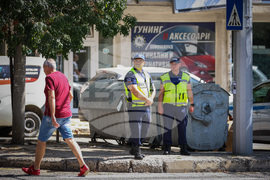 Бургас - пешеходни пътеки - полицейска операция