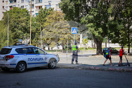 Бургас - пешеходни пътеки - полицейска операция