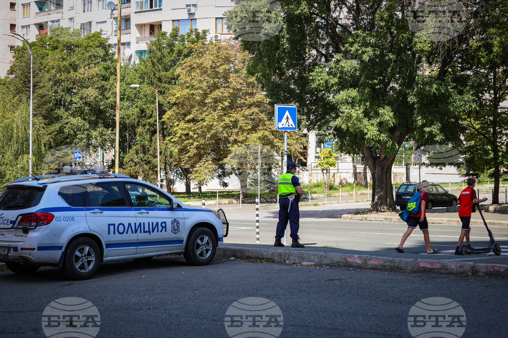 Бургас - пешеходни пътеки - полицейска операция